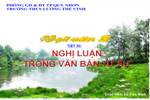 Bài 10. Nghị luận trong văn bản tự sự