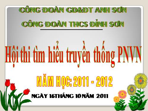 HỘI THI KỶ NIỆM 81 NĂM TLHLHPNVN