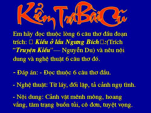 Bài 7. Kiều ở lầu Ngưng Bích