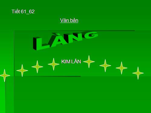 Bài 13. Làng