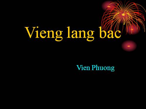 Bài 23. Viếng lăng Bác