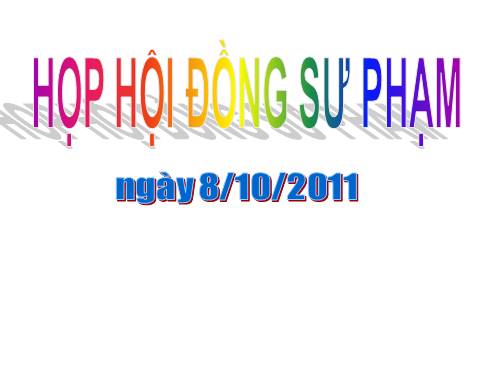 Họp Hội đồng 8_10_2011