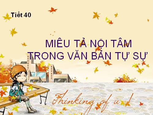 Bài 8. Miêu tả nội tâm trong văn bản tự sự