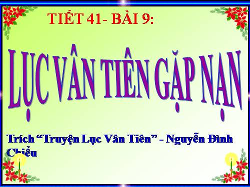 Bài 9. Lục Vân Tiên gặp nạn