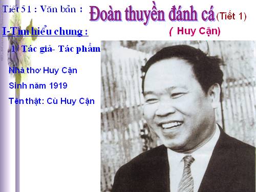 Bài 11. Đoàn thuyền đánh cá