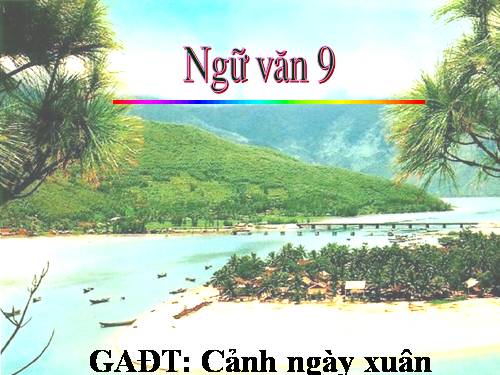 Bài 6. Cảnh ngày xuân