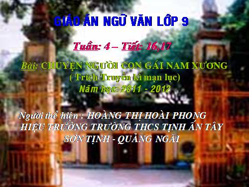 Bài 4. Chuyện người con gái Nam Xương