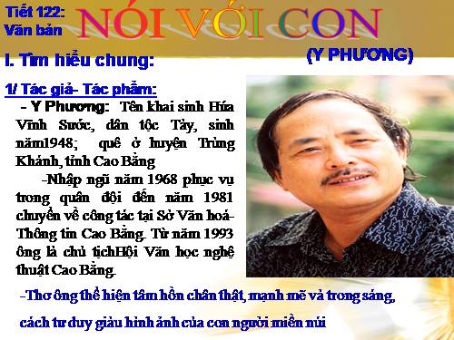 Bài 24. Nói với con