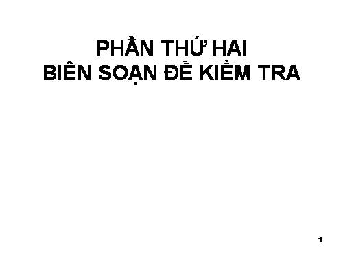 Tập huấn ra đề KT môn Ngữ văn THCS 2011