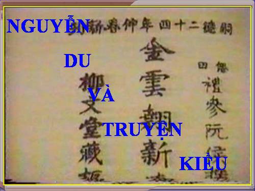 Bài 6. Truyện Kiều của Nguyễn Du