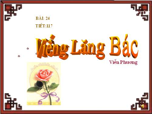 Bài 23. Viếng lăng Bác