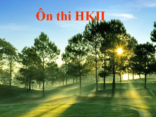 ôn thi học kì 2-lớp 9