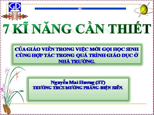 7 kĩ năng cần thiết của người thầy giáo