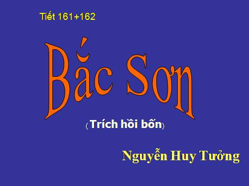 Bài 32. Bắc Sơn