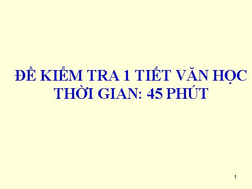 KIỂM TRA VĂN ( M A TRẬN 9 BƯỚC)