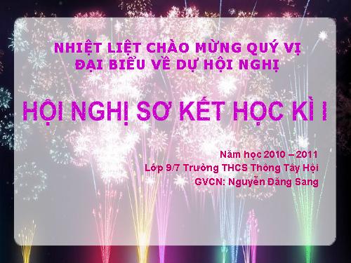 SƠ KẾT HỌC KỲ