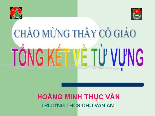 Bài 11. Tổng kết về từ vựng (Từ tượng thanh, tượng hình, một số phép tu từ từ vựng)