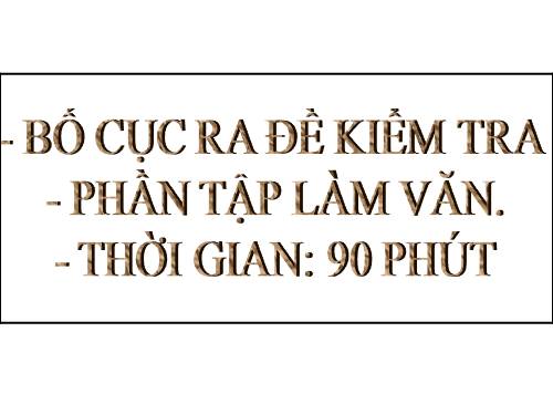 đề kiểm tra văn ( quy trình phương pháp mới)