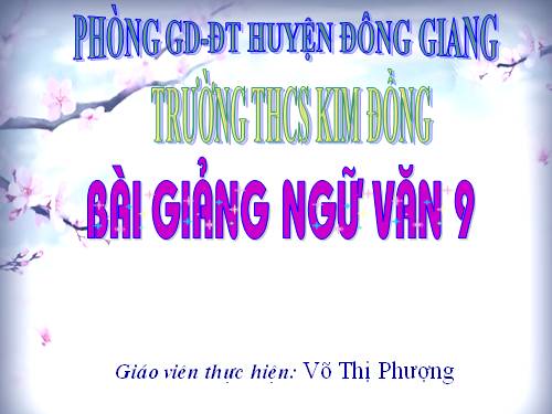 Bài 20. Các thành phần biệt lập (tiếp theo)