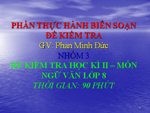 CÁCH BIÊN SOẠN MA TRẬN ĐỀ KT