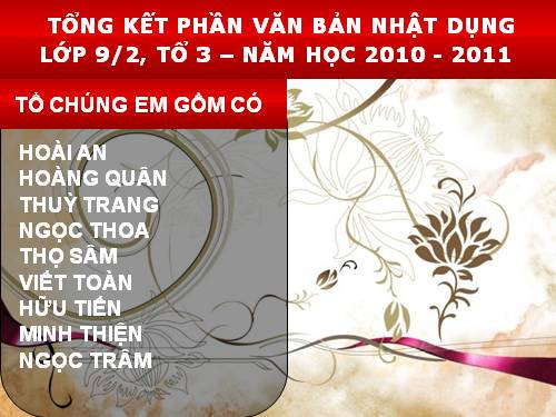 Bài 26. Tổng kết phần văn bản nhật dụng