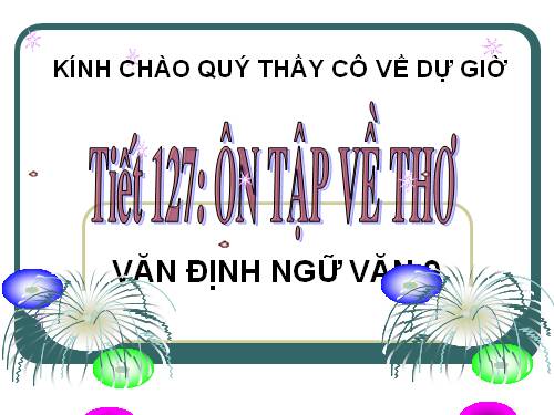 Bài 25. Ôn tập về thơ