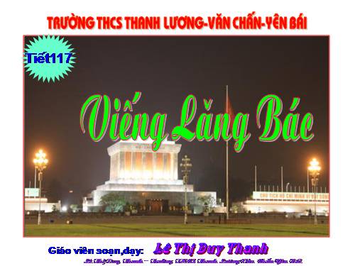 Bài 23. Viếng lăng Bác