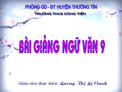 Bài 20. Các thành phần biệt lập (tiếp theo)