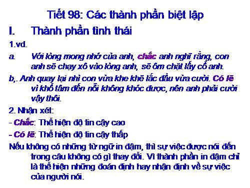 Bài 19. Các thành phần biệt lập