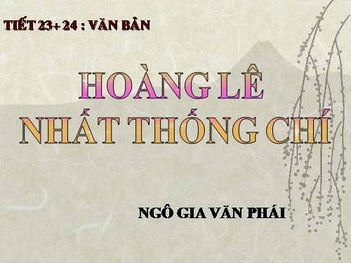 Bài 5. Hoàng Lê nhất thống chí - Hồi thứ mười bốn