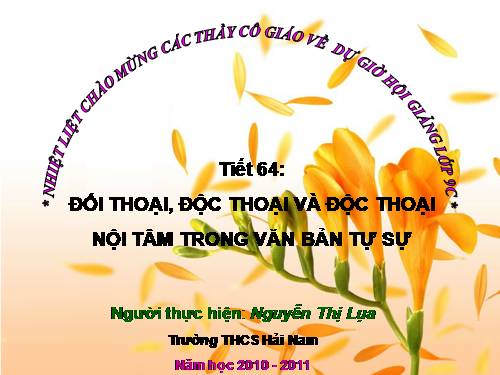 Bài 13. Đối thoại, độc thoại và độc thoại nội tâm trong văn bản tự sự