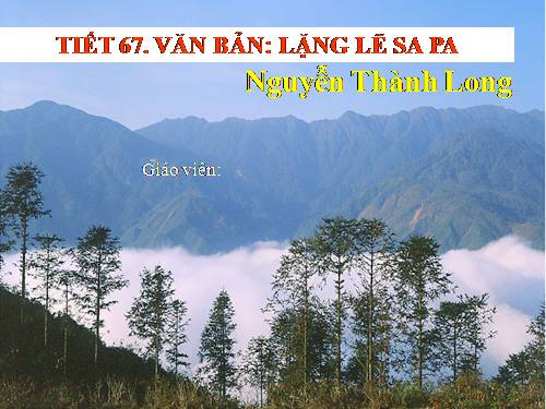 Bài 14. Lặng lẽ Sa Pa