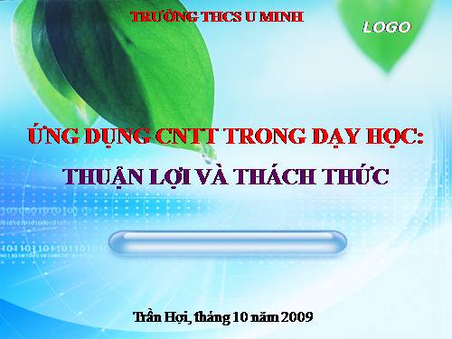 Ứng dụng công nghệ thông tin trong dạy học