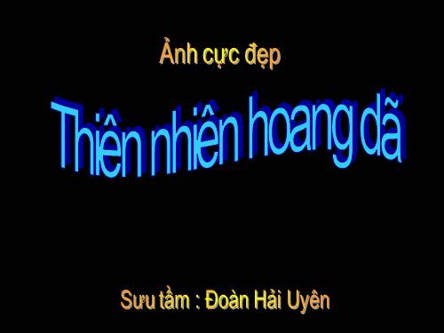 THIÊN NHIÊN HOANG DÃ