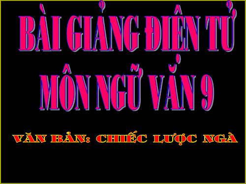 Bài 15. Chiếc lược ngà