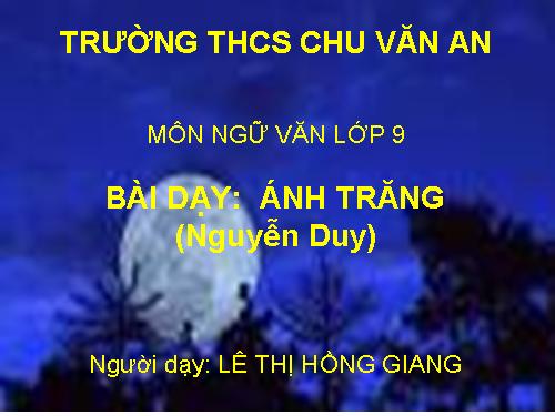 Bài 12. Ánh trăng