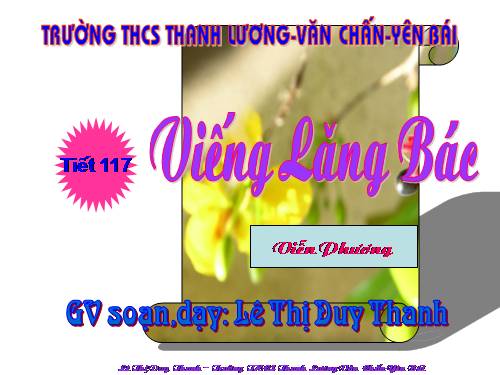 Bài 23. Viếng lăng Bác