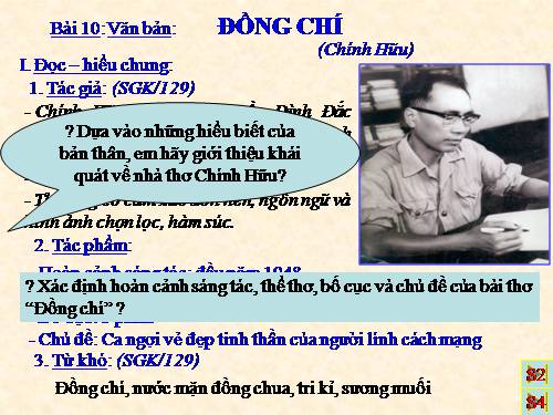 Bài 10. Đồng chí