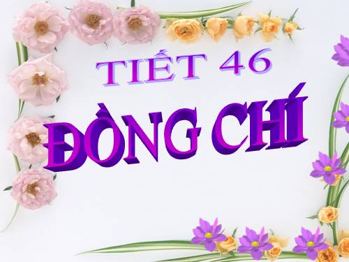 Bài 10. Đồng chí