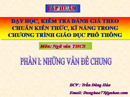 Chuẩn KT-KN (Phần 1)