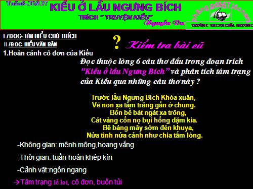 Bài 7. Kiều ở lầu Ngưng Bích