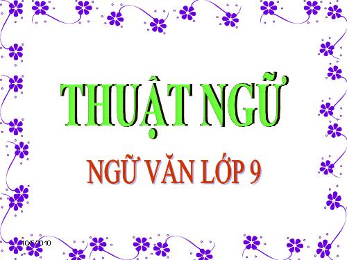 Bài 6. Thuật ngữ