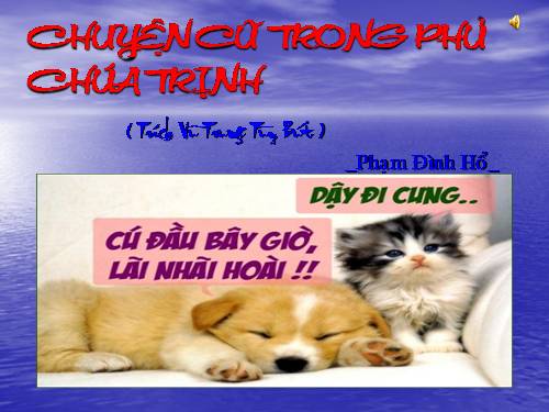 Bài 5. Chuyện cũ trong phủ chúa Trịnh