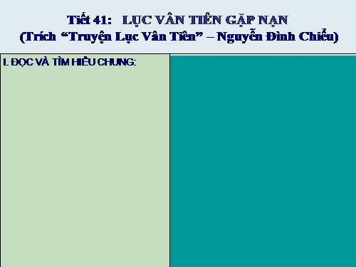 Bài 9. Lục Vân Tiên gặp nạn