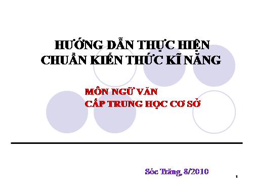 Chuẩn KTKN THCS