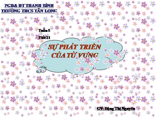 Bài 4. Sự phát triển của từ vựng