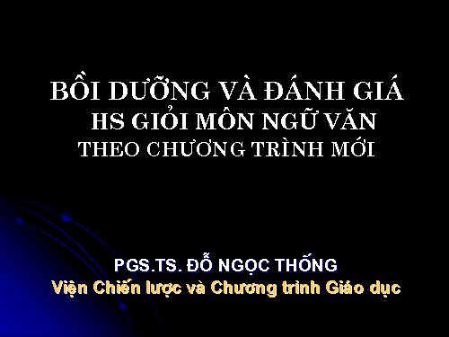 Chuyên đề Bồi dưỡng HSG