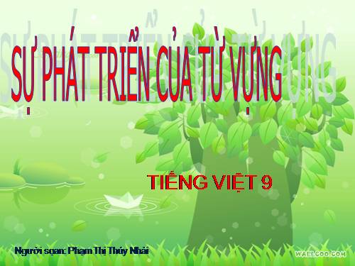 Bài 4. Sự phát triển của từ vựng