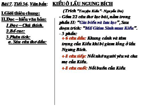 Bài 7. Kiều ở lầu Ngưng Bích