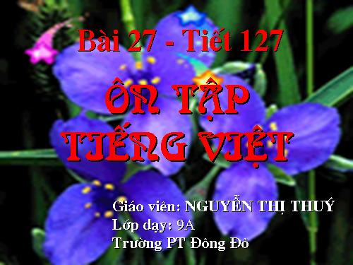 Bài 27. Ôn tập phần Tiếng Việt (Khởi ngữ, Các thành phần biệt lập,...)